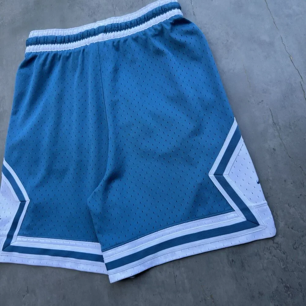 Jordan Nike Diamond Men’s Dri-FIT Basketball Shorts Small DX1487-457 Blue White